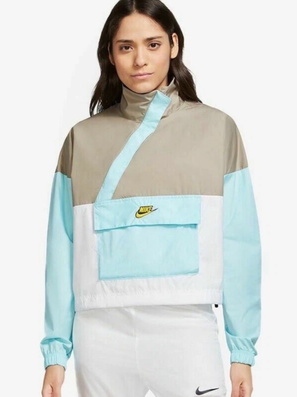 Nike Icon Clash Anorak Jacket Oversized Lightweight Color Block Windbreaker XS
